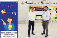 Certificate distribution  of Teachers training